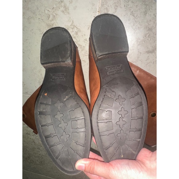 Sam Edelman Penny Whiskey Brown Leather Riding Boots Back Zip Womens 8M 39 - Picture 9 of 9